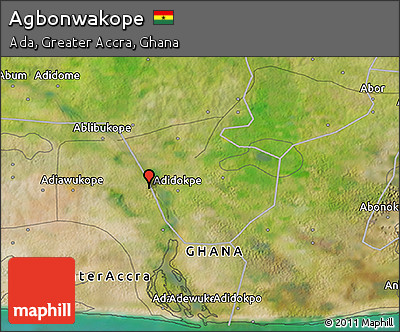 Satellite 3D Map of Agbonwakope
