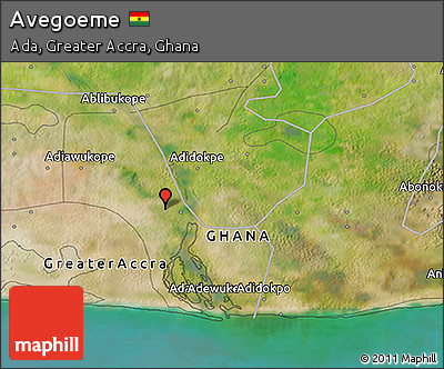 Satellite 3D Map of Avegoeme