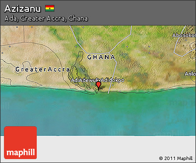 Satellite 3D Map of Azizanu