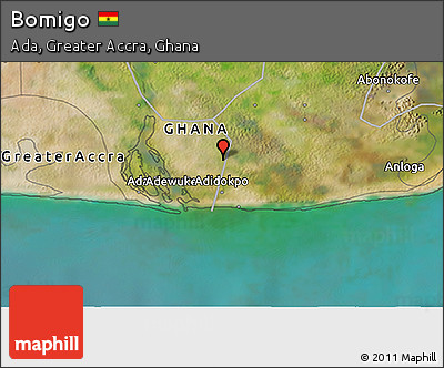 Satellite 3D Map of Bomigo