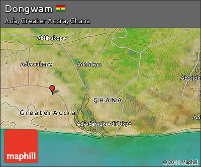 Satellite 3D Map of Dongwam