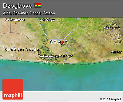Satellite 3D Map of Dzogbove