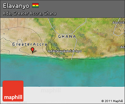 Satellite 3D Map of Elavanyo