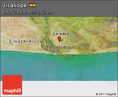 Satellite 3D Map of Jisakope