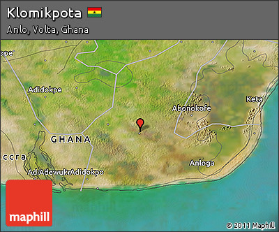 Satellite 3D Map of Klomikpota