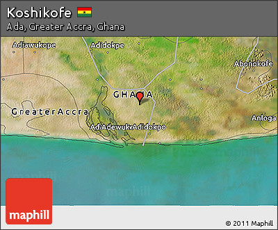 Satellite 3D Map of Koshikofe
