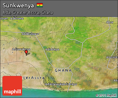 Satellite 3D Map of Sunkwenya