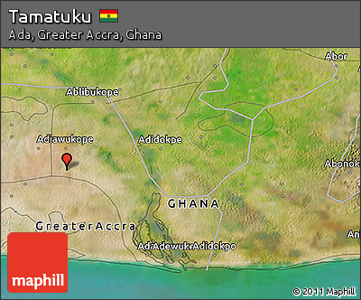 Satellite 3D Map of Tamatuku