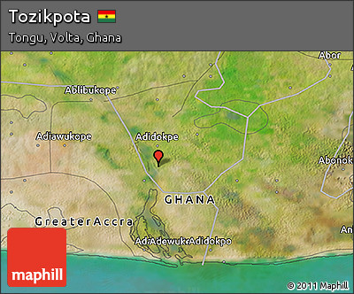 Satellite 3D Map of Tozikpota