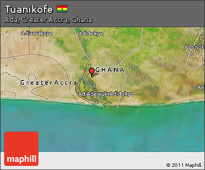 Satellite 3D Map of Tuanikofe