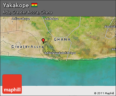 Satellite 3D Map of Yakakope