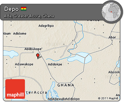 Shaded Relief 3D Map of Depo
