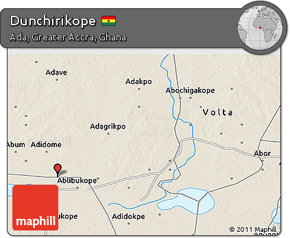 Shaded Relief 3D Map of Dunchirikope