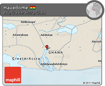 Shaded Relief 3D Map of Havedome