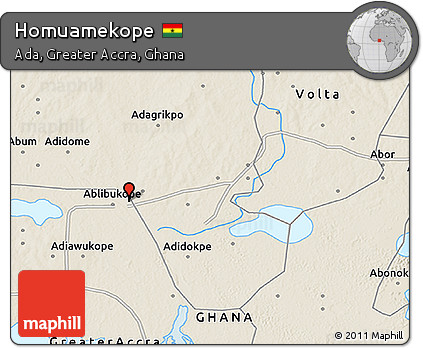 Shaded Relief 3D Map of Homuamekope