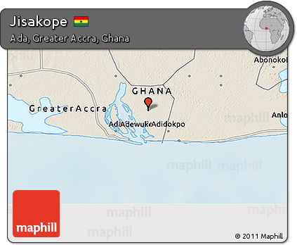 Shaded Relief 3D Map of Jisakope