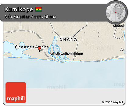 Shaded Relief 3D Map of Kumikope