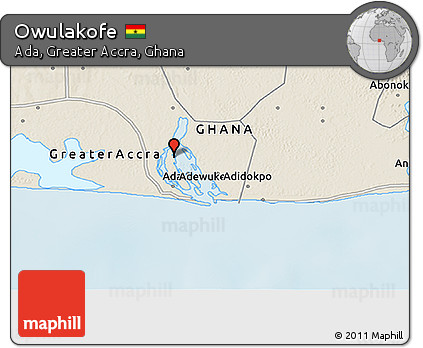 Shaded Relief 3D Map of Owulakofe