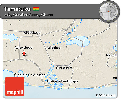 Shaded Relief 3D Map of Tamatuku