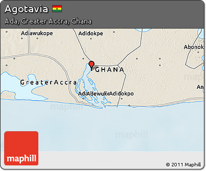 Shaded Relief 3D Map of Agotavia