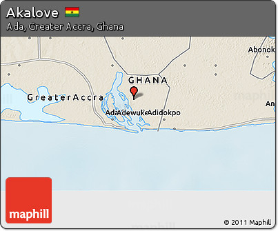 Shaded Relief 3D Map of Akalove