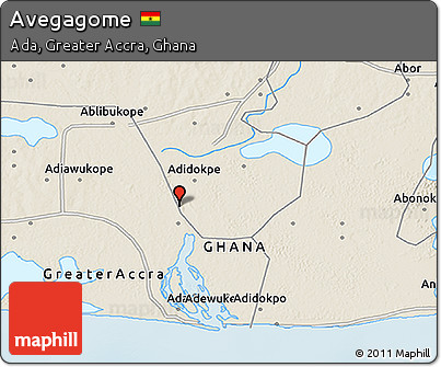 Shaded Relief 3D Map of Avegagome