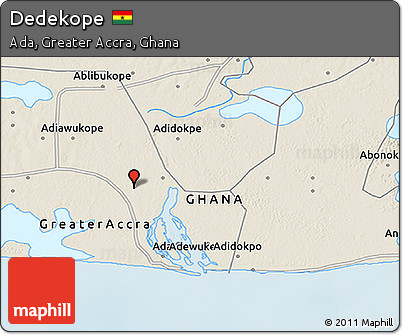 Shaded Relief 3D Map of Dedekope