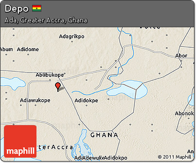Shaded Relief 3D Map of Depo