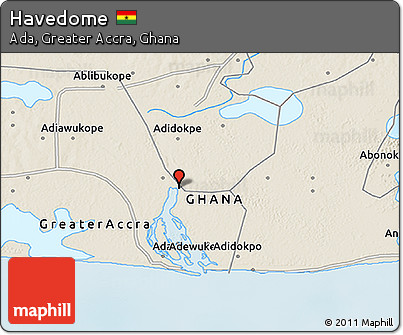 Shaded Relief 3D Map of Havedome