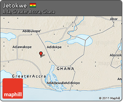 Shaded Relief 3D Map of Jetokwe