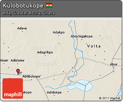 Shaded Relief 3D Map of Kulobotukope