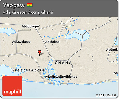 Shaded Relief 3D Map of Yaopaw