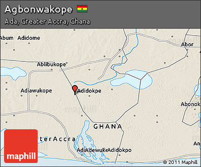 Shaded Relief 3D Map of Agbonwakope