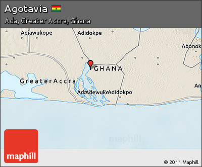 Shaded Relief 3D Map of Agotavia
