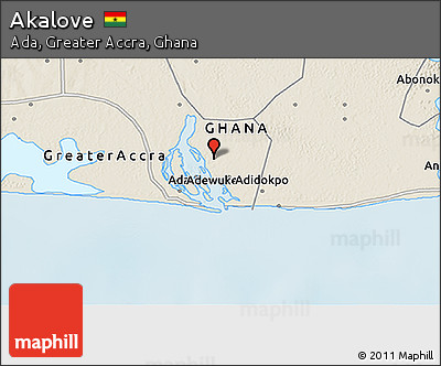 Shaded Relief 3D Map of Akalove