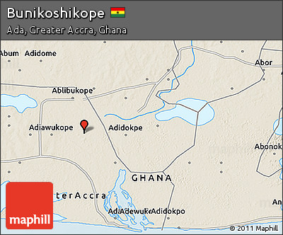 Shaded Relief 3D Map of Bunikoshikope
