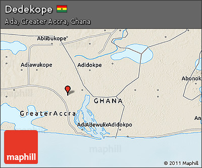 Shaded Relief 3D Map of Dedekope