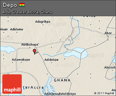 Shaded Relief 3D Map of Depo