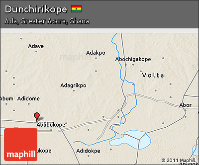 Shaded Relief 3D Map of Dunchirikope
