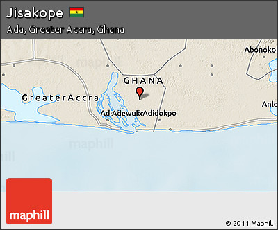 Shaded Relief 3D Map of Jisakope