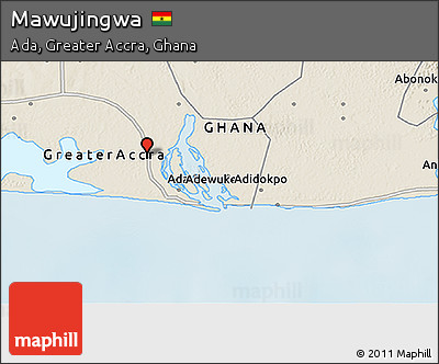 Shaded Relief 3D Map of Mawujingwa