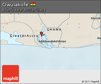 Shaded Relief 3D Map of Owulakofe