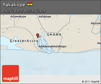 Shaded Relief 3D Map of Yakakope