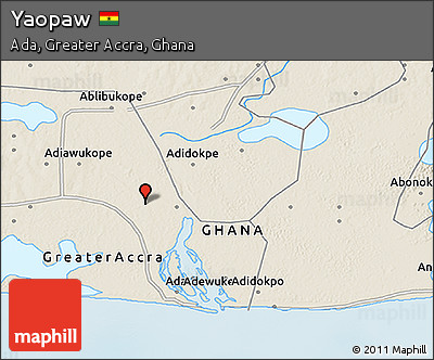 Shaded Relief 3D Map of Yaopaw