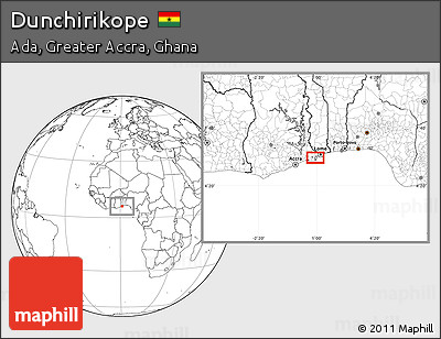 Blank Location Map of Dunchirikope