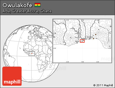 Blank Location Map of Owulakofe
