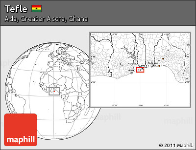 Blank Location Map of Tefle