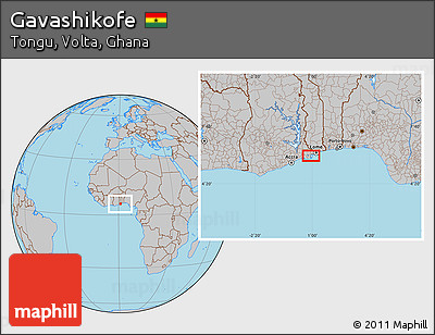 Gray Location Map of Gavashikofe