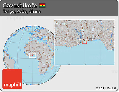 Gray Location Map of Gavashikofe