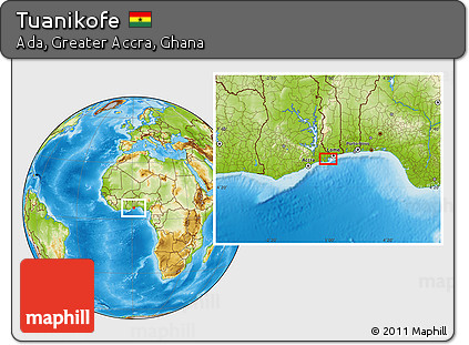 Physical Location Map of Tuanikofe